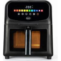Heißluftfritteuse 6 l 1500–1700 W mit Touch-Display und 12 Programmen