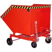 Bauer Südlohn Chariot à copeaux SKW-ET 1000, peint, rouge feu