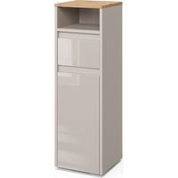 mobiletto bagno Majest, Cashmere/Artigianale, 30.2 x 96.3 cm con cassetto e anta, Vicco