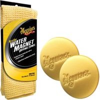 Water Magnet Drying Towel + 2x Soft Foam Applicator Pads