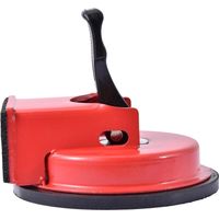 Outil de Réparation des Joints Sol Ventouse de 11,8cm pour Lames Parquet avec Coussinet Adhésif en Gel Nano pour Parquet Vinyle Stratifié Idéal Combler les Joints et les Fissures Sol (Rouge)