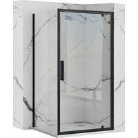 MAMPARA DE DUCHA REA RAPID SWING BLACK 70x90