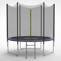 GALACTICA Trampoline Set 6FT Round Outdoor Safety Net Enclosure Ladder