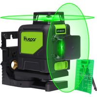 Huepar 902CG 2 x 360 Kreuzlinienlaser Grün, 360 Grad Linienlaser Selbstnivellierenden Laser Level mit Pulsfunktion, Umschaltbar Zwei 360°-Laserlinie, 25m Arbeitsbereich, inkl. Magnetische Halterung
