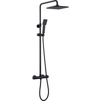 LLAVISAN L129124 BLACK PLUS Columna Termostática Cuadrada 100-150 Cm - ref: L129124