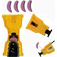 pair Kit per affilare la motosega con 4 pietre per affilare Affilatrice per motosega Strumento per affilare catene da 14/16/18/20 pollici