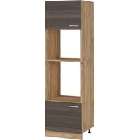 Mikrowellenumbauschrank R-Line, Edelgrau, 60 cm, Vicco