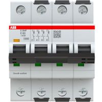 S300P-Disjoncteur 4P-63A-Courbe C-Pdc 15000A-400VAC 25KA-230VAC 40kA-4 modules 2CDS384001R0634 ABB A907595
