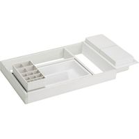 Aménagement de tiroir onda - Pour tiroir de profondeur : 450 mm - Largeur mini : 307 mm - Largeur maxi : 402 mm - Profondeur : 422 mm - Décor : Gris - GOLLINUCCI