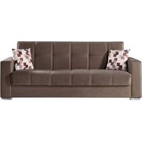 DIVANO PRONTO LETTO ALBA 3P ENTEL CAPPUCCINO