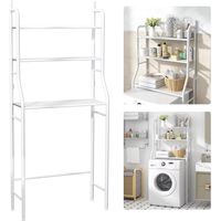 Étagère pour machine à laver – Multiplateforme sur pied – Rangement salle de bain – Armoire multifonction