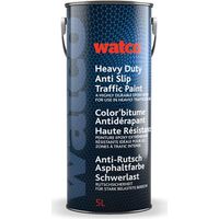 Watco Anti-Rutsch Asphaltfarbe Schwerlast,zweikomponentiges Epoxidharz, 5L Hellgrau