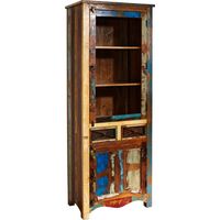 Vitrine Altholz 73x45x200 mehrfarbig lackiert NATURE OF SPIRIT 115