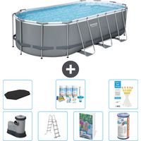 Bestway Power Steel Oval - 549x274x122 cm - 8-teilig S556
