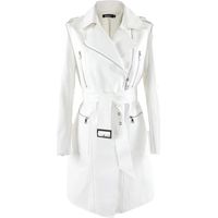 Veste de motard en cuir synthétique pour femme Printemps Automne Manches longues Fermeture éclair Ceinture Mode européenne Manteau Moto Vêtements d'extérieur