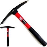 Toolzone Pickaxe Lightweight Mortar Pick Hammer Fibreglass Shaft Handle Pick Axe