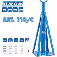 Trade Shop - Stützsäule für LKWs mit einer Tragkraft von 3,5 Tonnen OMCN 110/C 3500 kg -