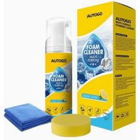 Nettoyant mousse multi-usages 150 ml pour sièges de voiture, tapis et intérieur de maison. Spray mousse avec éponge et serviette.