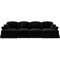 Canapé Cloud Sofa polyvalent Chenille noir 350.00x83.50x93.00 cm ZIPSOFA Canapé