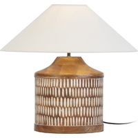 Tischlampe 27x27x35 weißes Holz gewaschene Beleuchtung / Tischlampen für alle Stile, um zu Hause eine Note zu verleihen