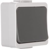 Interruttore singolo Jantar-bis IP44 grigio WNT-1J-b