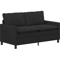 Sofá Negro 156 x 81 x 87,5 cm Terciopelo vidaXL