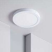 PANNELLO 40x40 PLAFONIERA LED Cm ROTONDO QUADRATO 36W DA ESTERNO Naturale - 40x40 - TONDO - 36