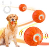Intelligenter Hundeball, automatisches und interaktives Spielzeug, langlebig und automatisch, für Welpen und kleine bis mittelgroße Hunde, USB-aufladbar.