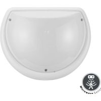 Hublot rond blanc à LED 9W (Eq. 72W) IP54 Diam. 250mm Capteur hyper fréquence