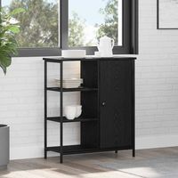 vidaXL Buffet Chêne noir 70 x 30 x 80 cm
