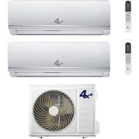 4XE Climatizzatore Dual Split serie Winter 9+12 Btu con Winter Dual 18 Inverter R-32 Wi-Fi Optional Classe A++