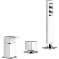 Gessi Rettangolo robinetterie de baignoire à trois trous pour bec