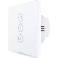 2x Interruptor de persiana enrollable conectado, apertura ajustable, interruptor de cortina de persianas WiFi, compatible con Alexa Google Home para control de voz, temporizador inteligente de motor d