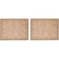 Mikasa Salvamanteles de Yute, Set de 2 salvamanteles Naturales para mesas de Comedor rústicas, 35 x 45 cm, Antideslizantes, Diseño Natural