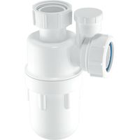 McAlpine A10V 75mm Water Seal Anti-Syphon (Silentrap) Bottle Trap with Multifit Outlet 1¼"