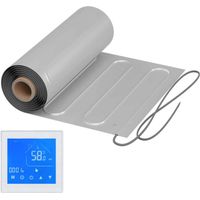 Natte chauffante WARMON ALU 150 W/m² avec Thermostat MCS 450 Tactile blanc - 1 m²