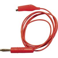 Schnepp 139769 Cavo di misura Spina 4 mm Morsetto a coccodrillo 1.00 m Rosso 1 pz.