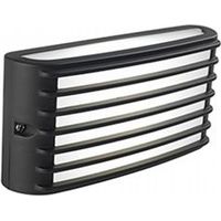 Applique en aluminium moulé avec diffuseur opalin - 10W, 840 lumens, lumière chaude graphite