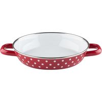 Riess Country Poêle à oeufs à pois rouge Ø20cm émail induction