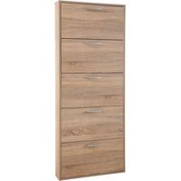 Schuhschrank Lamia 5 klappen 65x15x173,5 rovere artisan