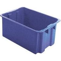 Conteneur empilable en PP bleu L650xB450xH280mm