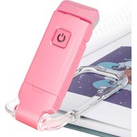 Lampe de lecture LED rose pour lire au lit, lampe de lecture LED à 3 couleurs, lampe de lecture pour les lecteurs