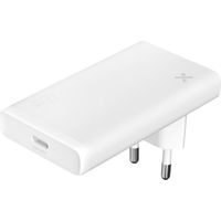 Cargador de pared de viaje Wefix 45 W USB-C blanco, formato plano, con enchufe EU integrado