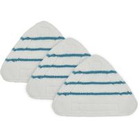 Lot de 3 lingettes de rechange pour balai vapeur, triangulaires, lavables, en microfibre, pour le nettoyage des sols.