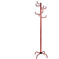 ARANAZ - Appendiabiti Resistente Metallico - Con Ganci - Colore Rosso - Dimensioni 175 cm x 50 cm x 50 cm - Organizza i tuoi Abiti con Stile e Solidità