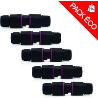 Pack de 5 connecteurs étanches automatiques IP68 250V 16A Miidex Lighting®