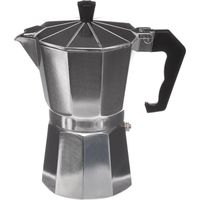 Kaffeebereiter aus Aluminium, für 6 Espresso-Tassen