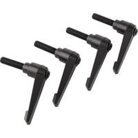 4 pulsanti per macchine in metallo, maniglia di fissaggio regolabile, filettatura maschio M10 (40 mm)