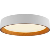 Plafón LED CCT 60W 3600lm Regulable con Mando Redondo Color Madera