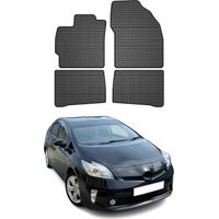 OMAC Tapis de Sol Compatible avec Toyota Prius 2010-2015 Caoutchouc Noir